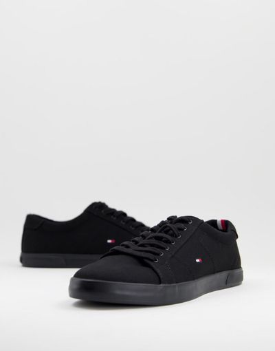 Tommy Hilfiger Tommy Hilfiger harlow canvas sneakers in black
