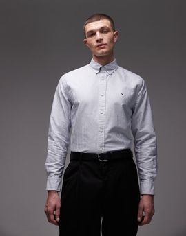 Tommy Hilfiger Tommy Hilfiger heritage long sleeve oxford shirt in light blue