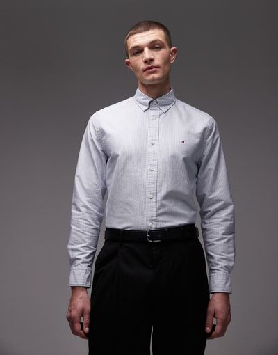 Tommy Hilfiger Tommy Hilfiger heritage long sleeve oxford shirt in light blue