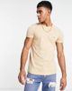 Tommy Hilfiger Tommy Hilfiger icon logo slim fit t-shirt in beige-Neutral - 1