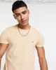 Tommy Hilfiger Tommy Hilfiger icon logo slim fit t-shirt in beige-Neutral - 3