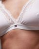 Tommy Hilfiger Tommy Hilfiger lace triangle bra in white - 4