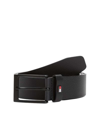 Tommy Hilfiger Tommy Hilfiger layton leather belt in black