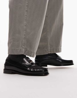Tommy Hilfiger Tommy Hilfiger leather penny loafers in black