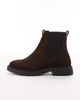 Tommy Hilfiger Tommy Hilfiger leather suede comfort chelsea boots in brown - 2