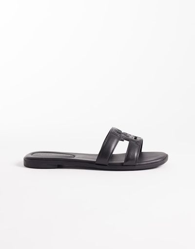 Tommy Hilfiger Tommy Hilfiger logo strap sandals in black