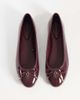 Tommy Hilfiger Tommy Hilfiger Martina patent premium leather ballet flats in burgundy-Red - 3