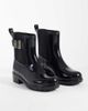 Tommy Hilfiger Tommy Hilfiger Oksana glossy ankle boots with buckles in black - 3