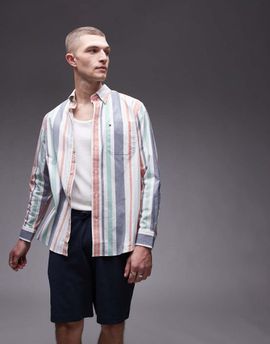 Tommy Hilfiger Tommy Hilfiger oxford regatta stripe shirt in multi