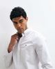 Tommy Hilfiger Tommy Hilfiger oxford shirt in taupe stripe-White - 1