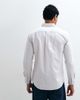 Tommy Hilfiger Tommy Hilfiger oxford shirt in taupe stripe-White - 4
