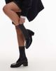 Tommy Hilfiger Tommy Hilfiger patent heeled penny loafers in navy-Blue - 4