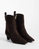 Tommy Hilfiger Tommy Hilfiger Piper real suede heeled ankle boots in brown - 3