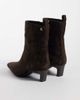 Tommy Hilfiger Tommy Hilfiger Piper real suede heeled ankle boots in brown - 4