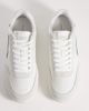 Tommy Hilfiger Tommy Hilfiger premium leather / suede basket sneakers in ecru-White - 3