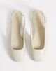 Tommy Hilfiger Tommy Hilfiger premium leather slingback pumps in ecru-White - 2