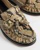 Tommy Hilfiger Tommy Hilfiger premium snake tassel loafers in beige-Neutral - 3