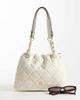 Tommy Hilfiger Tommy Hilfiger quilted mini tote with chain strap in cream-White - 2