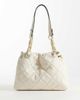 Tommy Hilfiger Tommy Hilfiger quilted mini tote with chain strap in cream-White - 4