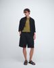 Tommy Hilfiger Tommy Hilfiger relaxed linen mix pleated shorts with belt in black - 1