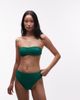 Tommy Hilfiger Tommy Hilfiger resort crinkle bandeau bikini top in green - 3