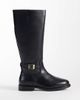 Tommy Hilfiger Tommy Hilfiger Rossie leather knee high boots with buckles in black - 1