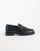 Tommy Hilfiger Tommy Hilfiger Rossie leather loafers with chain fringe in black - 2