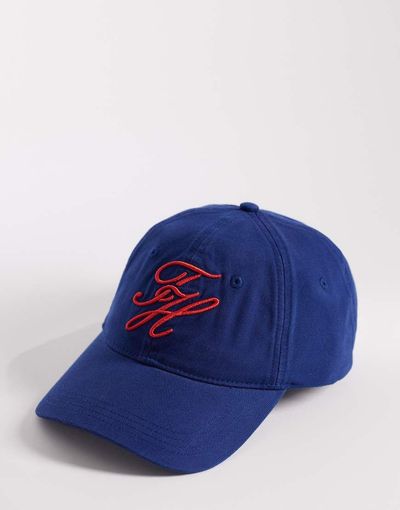 Tommy Hilfiger Tommy Hilfiger script logo cap in blue-Navy