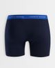 Tommy Hilfiger Tommy Hilfiger Signature Cotton 3 pack boxer briefs in black with blue/burgundy waistbands - 3