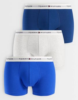 Tommy Hilfiger Tommy Hilfiger Signature Cotton 3 pack boxer briefs in blue/gray-Multi