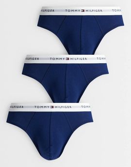 Tommy Hilfiger Tommy Hilfiger Signature Cotton 3 pack briefs in navy