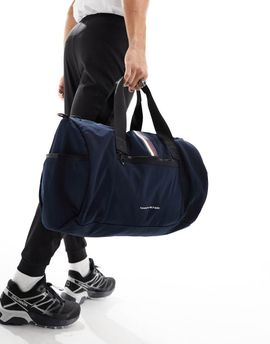 Tommy Hilfiger Tommy Hilfiger Skyline stripe duffle bag in space blue-Navy