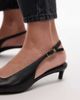 Tommy Hilfiger Tommy Hilfiger slingback heels with buckle detailing in black - 4