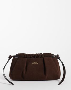 Tommy Hilfiger Tommy Hilfiger soft real suede mini bag in brown