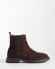 Tommy Hilfiger Tommy Hilfiger soho real suede chelsea boots in dark brown - 1
