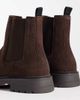 Tommy Hilfiger Tommy Hilfiger soho real suede chelsea boots in dark brown - 3