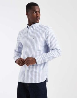 Tommy Hilfiger Tommy Hilfiger striped regular fit oxford shirt in light blue