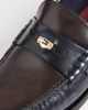 Tommy Hilfiger Tommy Hilfiger study brushed leather loafers in navy - 2