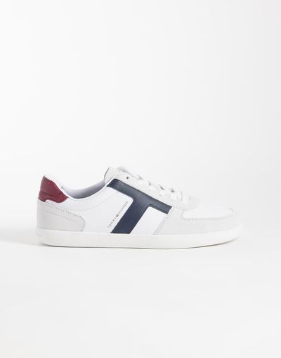 Tommy Hilfiger Tommy Hilfiger Tribeca real premium leather sneakers in white