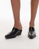 Tommy Hilfiger Tommy Hilfiger western detail pointed heel mules in black - 1