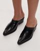 Tommy Hilfiger Tommy Hilfiger western detail pointed heel mules in black - 2