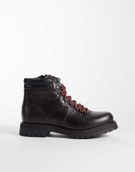 Tommy Hilfiger Tommy Hilfiger Windham leather outdoor boots in dark brown