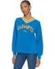Tommy Hilfiger Women's Tommy Hilfiger Powder Blue Los Angeles Chargers Alice V-Neck Pullover Sweatshirt  - 1
