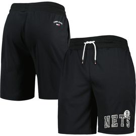 TOMMY JEANS Men's Tommy Jeans Black Brooklyn Nets Mike Mesh Basketball Shorts 
