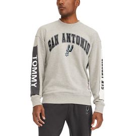 TOMMY JEANS Men's Tommy Jeans Gray San Antonio Spurs James Patch Pullover Sweatshirt 