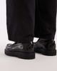 Tommy Jeans Tommy Jeans archive real premium leather loafers in black - 3