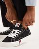 Tommy Jeans Tommy Jeans archive Y2K canvas sneakers in black - 3