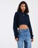 Tommy Jeans Tommy Jeans badge logo cropped sweater in navy - 3