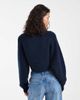 Tommy Jeans Tommy Jeans badge logo cropped sweater in navy - 4
