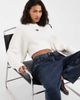 Tommy Jeans Tommy Jeans badge logo cropped sweater in white - 1